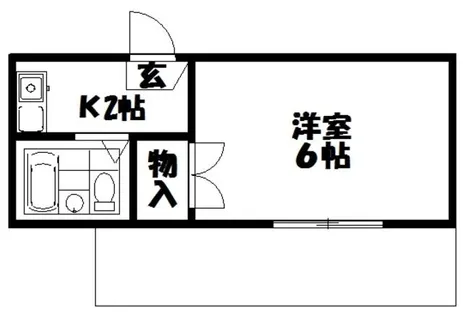 ポルテ御殿山【2階】の間取り