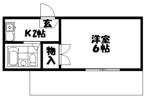 ポルテ御殿山【2階】の間取り