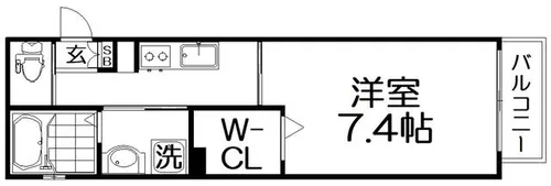 ALEGRIA寝屋川池田南【1階】の間取り