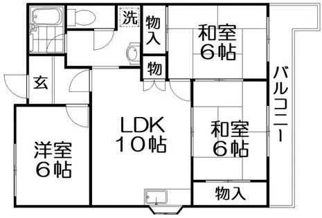 サンエス原田【3階】の間取り
