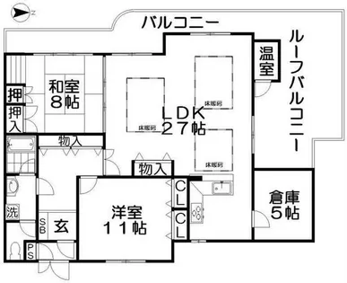 ニューハイツ花水木【6階】の間取り