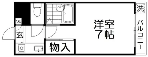 プレアール香里園駅前【1階】の間取り