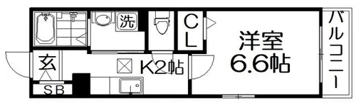 ドゥーエ コーキ【1階】の間取り