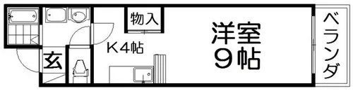 ハピネス渚【2階】の間取り