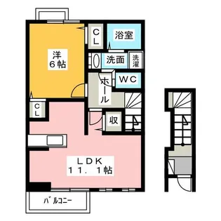 雅Ⅱ【2階】の間取り
