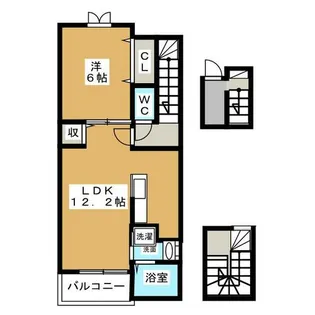 サンスピナ赤見Ⅰ【3階】の間取り