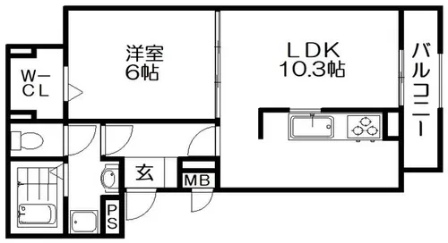 ブローテ【1階】の間取り