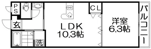 風雅【2階】の間取り