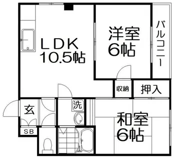 シャルマン星田【3階】の間取り