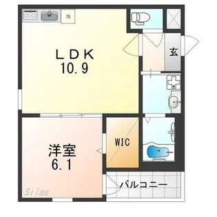 フジパレス堺大浜公園Ⅱ番館【3階】の間取り