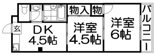 プライムコート【5階】の間取り