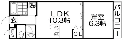 風雅【2階】の間取り