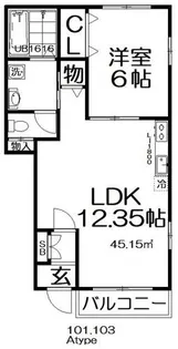 Lucia S&T【1階】の間取り
