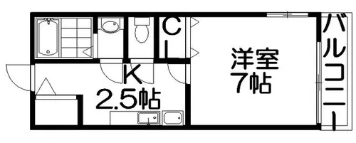 メゾンソウザ【1階】の間取り
