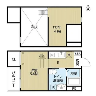 M’s tomorrow(エムズトゥモロー)【2階】の間取り