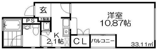 クローバードリーム【3階】の間取り