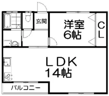 サンロイヤルマンション【1階】の間取り