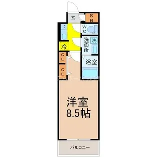 S-RESIDENCE黒川本通一丁目【8階】の間取り