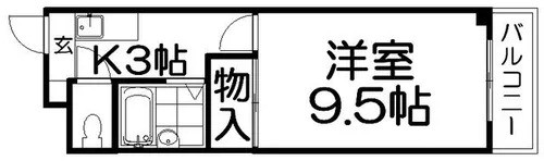 プライムコート【4階】の間取り