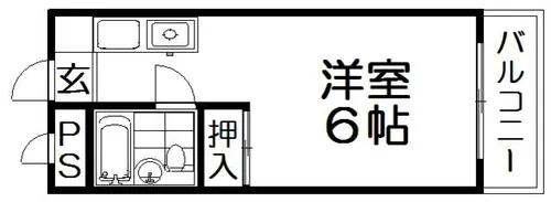 サンハイツ長尾【3階】の間取り