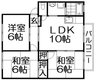 ハイツカルム【1階】の間取り