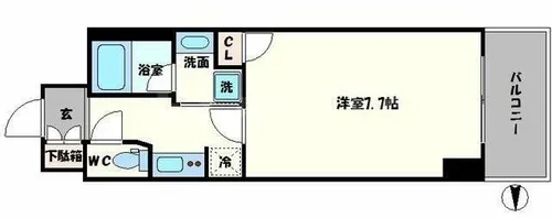 モンテノーム南堀江【11階】の間取り