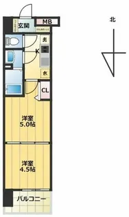 ラグゼナKADOMA【12階】の間取り