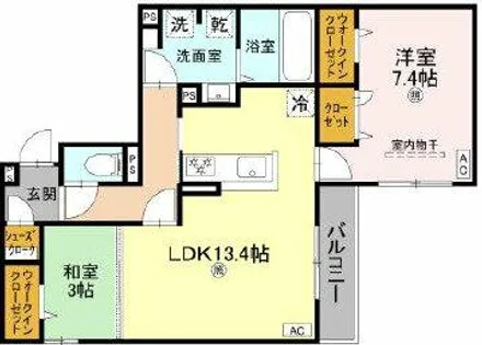geach永田【3階】の間取り