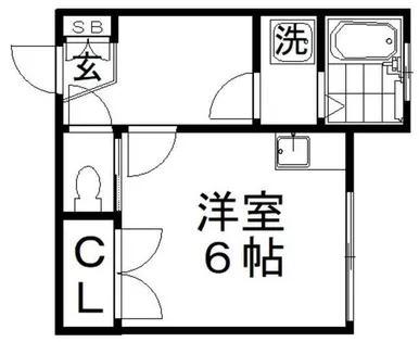 BELONG香里園【1階】の間取り