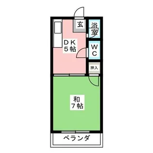 メゾンベルジュール神田【402号室】の間取り