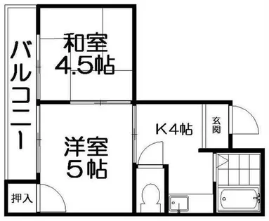 第三光永住【4階】の間取り