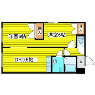 サパーハウス雅【401号室】の間取り
