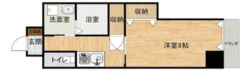KSK門司港コアプレイス【0202号室】の間取り