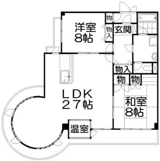 ニューハイツ花水木【4階】の間取り