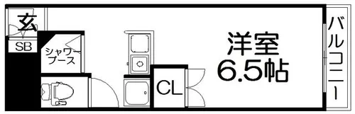 セジュールなにわ【5階】の間取り