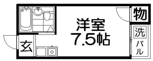 香里グリーンハイツ【2階】の間取り