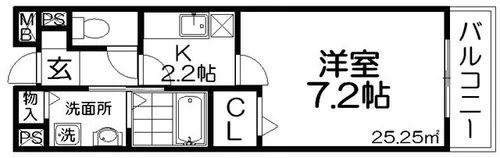 プロヴァンス ブリーズ【2階】の間取り