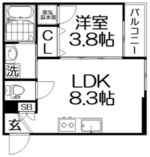 グランコート桜園【3階】の間取り