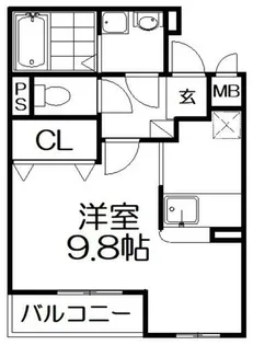 プリマベーラくずは【1階】の間取り