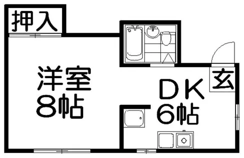 河庄マンション【3階】の間取り