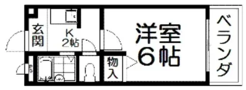 レフティ岡東【4階】の間取り