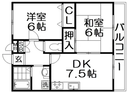 マインA棟【2階】の間取り