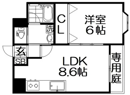 JOYFUL・HOUSE津田駅前【1階】の間取り
