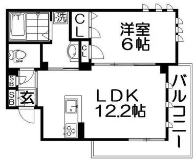 エストラフィーネ香里園【2階】の間取り