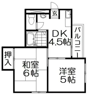 グランデ東香里II【4階】の間取り