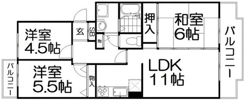 コーポラスK&T【1階】の間取り