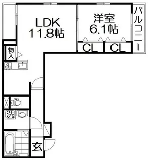 フラワータウン ジャスミン【2階】の間取り