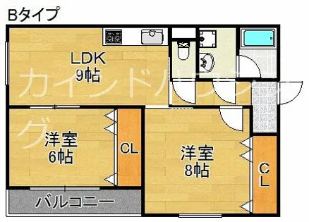 セルヴィ住吉川【5階】の間取り