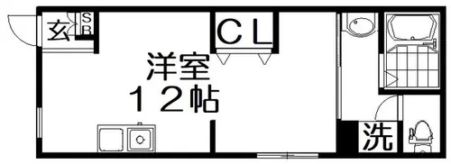 アンベリールメゾン【1階】の間取り