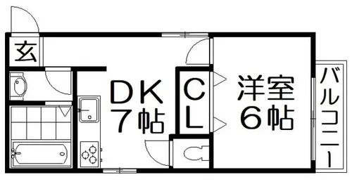 サトーピア香里園【1階】の間取り